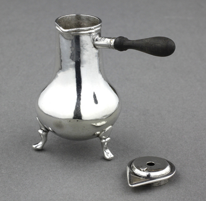18th Century Dutch Silver Miniature Chocolate Pot - Hendrik Duller
